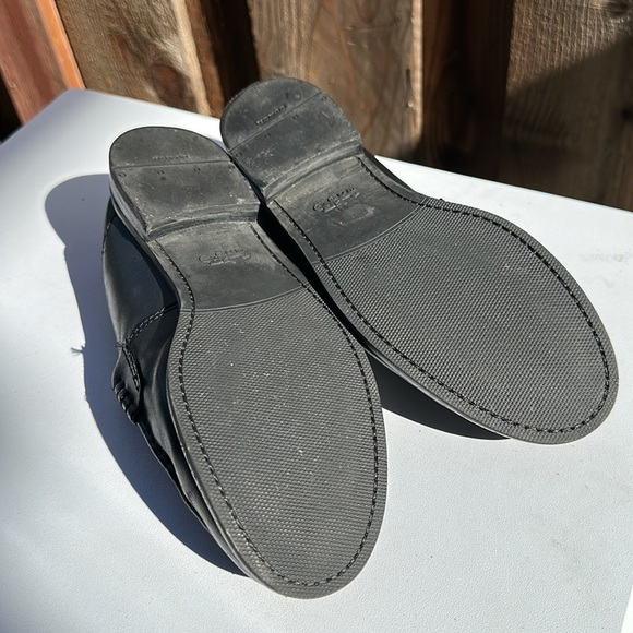Coach black leather loafers in size 7 - Picture 3 of 7